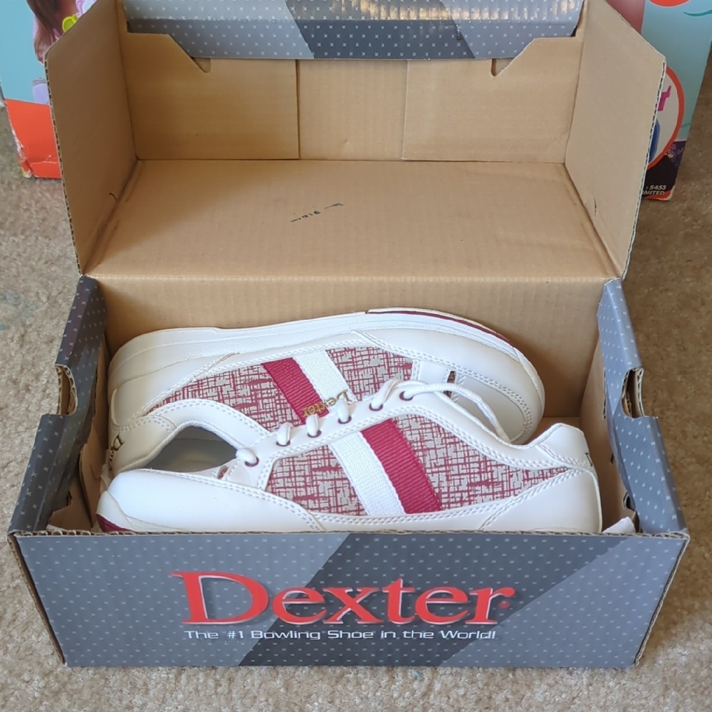Dexter White and Red Bowling Shoes